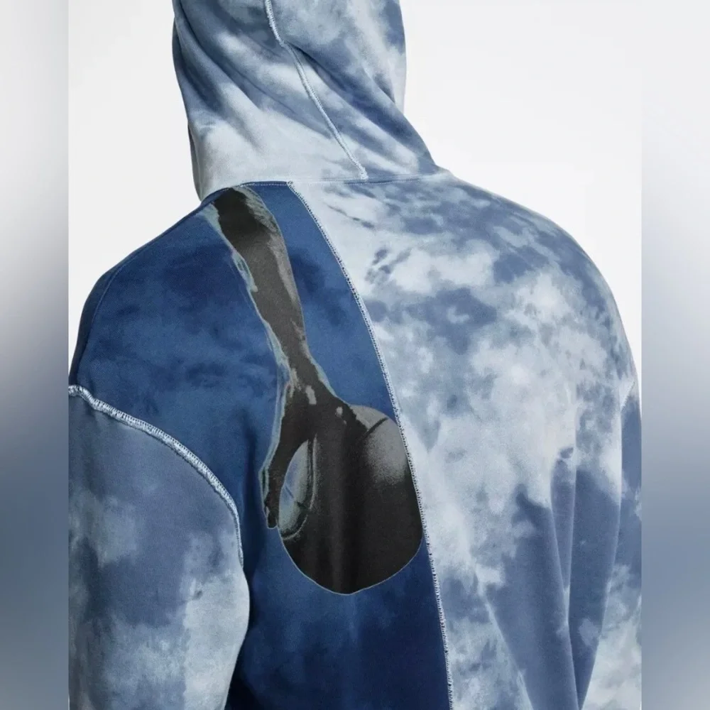AIR JORDAN Sportswear DNA Pull-Over Hoodie CJ0226-406 Blue/Green Men’s‎ S…
